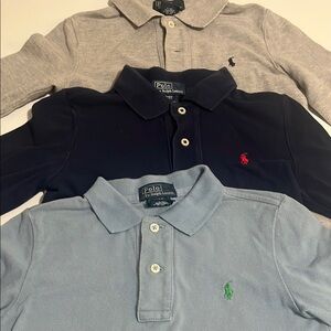 Polo by Ralph Lauren Kids' Polo Shirt - Gray, Navy, Light Blue